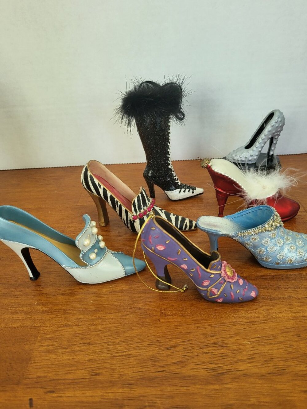 Just the Right Shoe LOT x7 And More High Heel Shoe Collection Ornament Victorian
